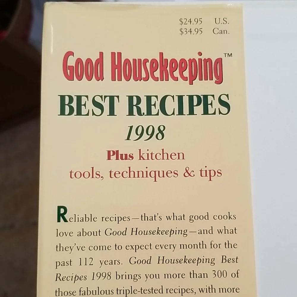 1998 Good Housekeeping Best Recipes Cookbook